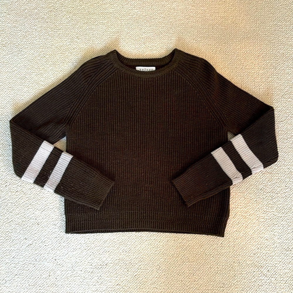 Velvet olive sweater.
